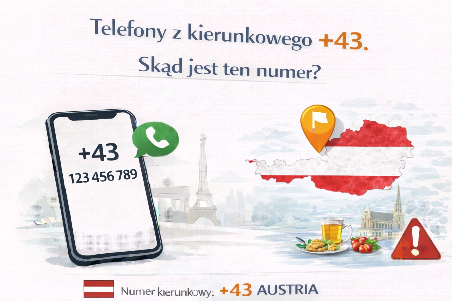 Telefony z kierunkowego +43. Skąd jest ten numer?