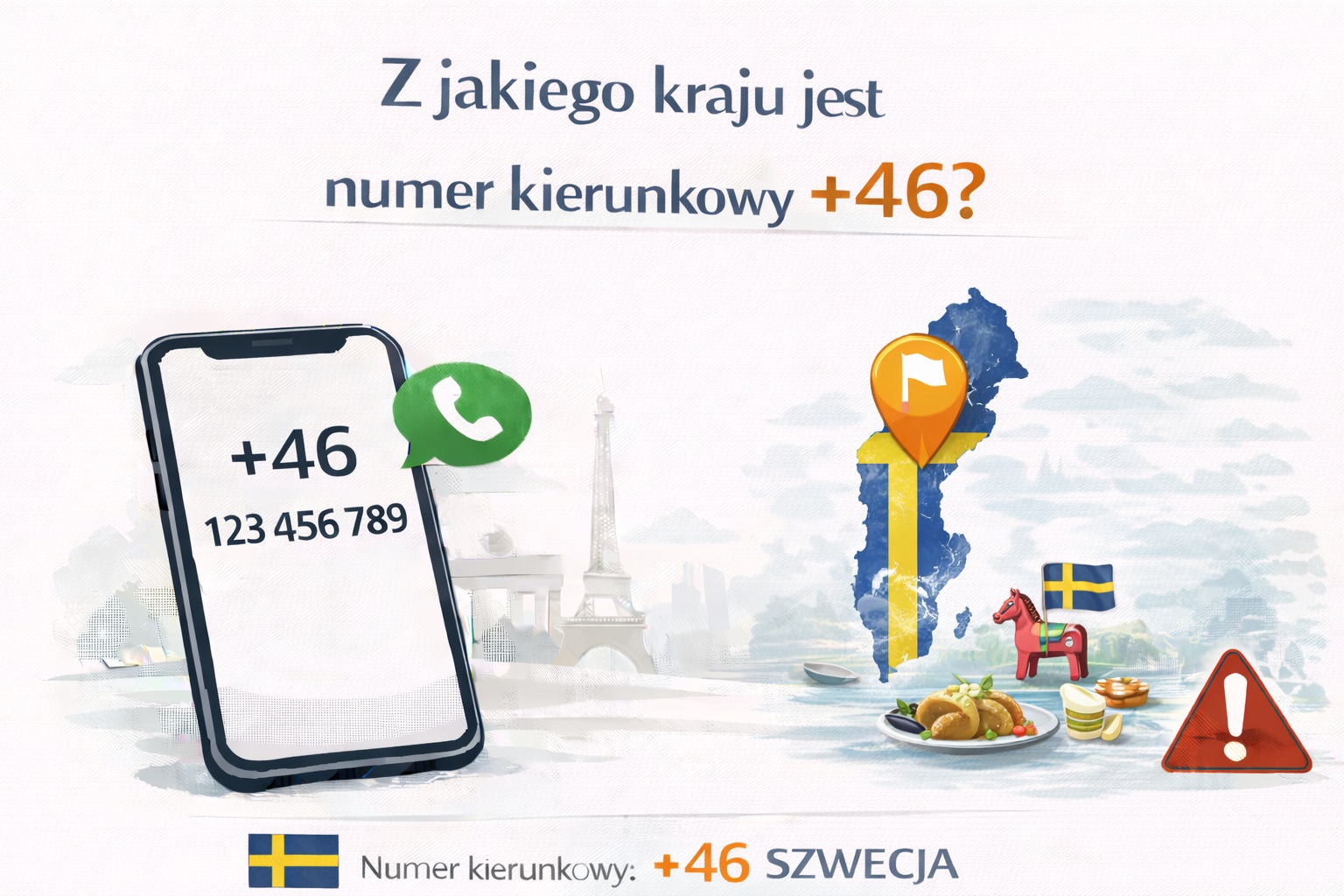 Z jakiego kraju jest numer kierunkowy +46?