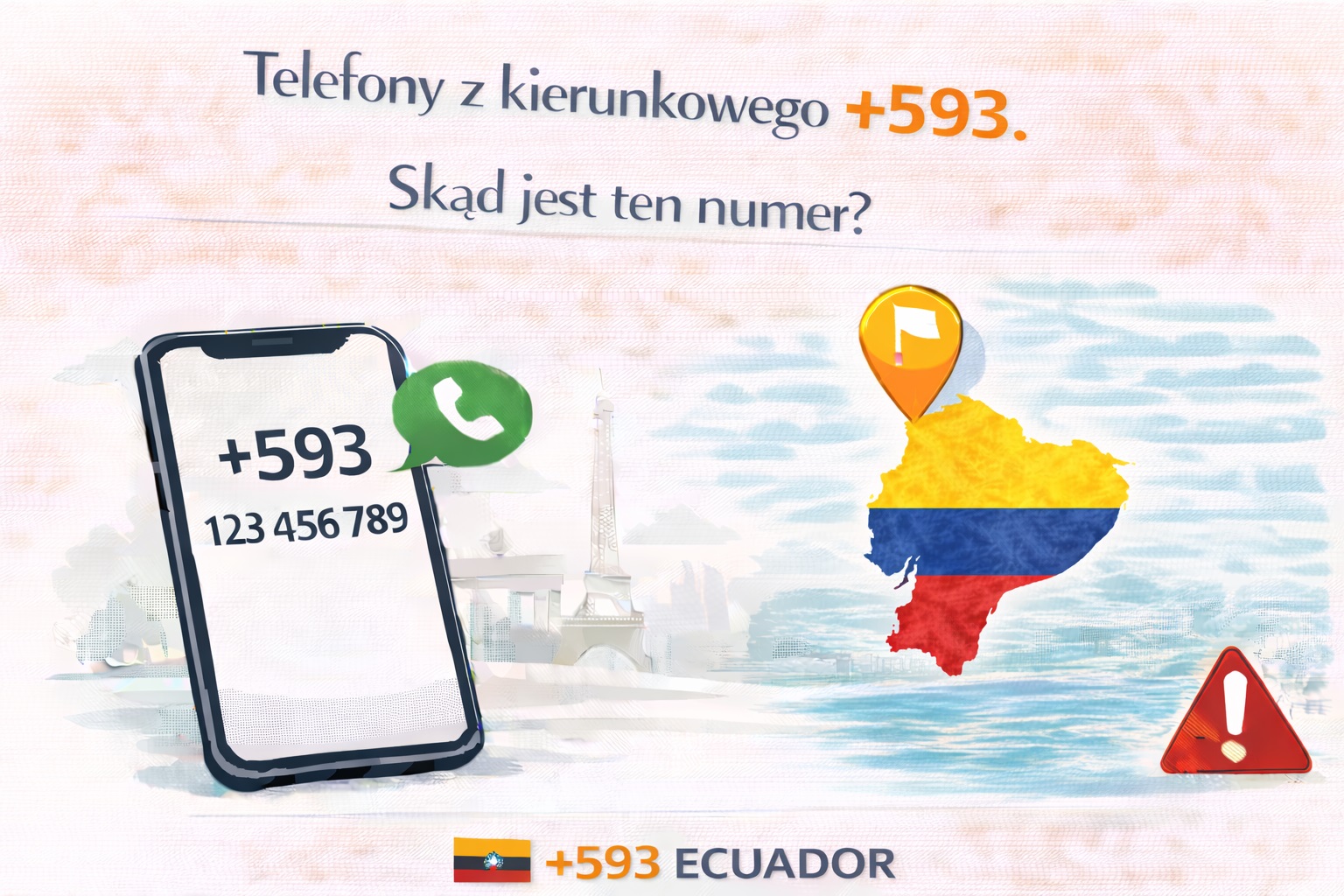 Telefony z kierunkowego +593. Skąd jest ten numer?