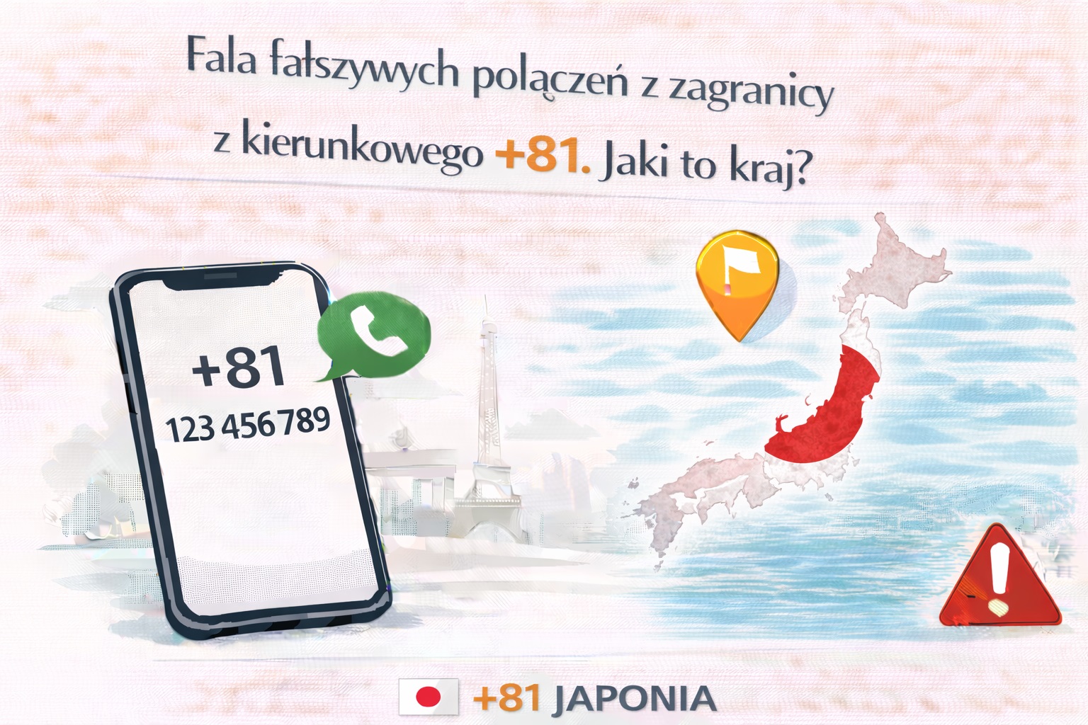 Fala fałszywych połączeń z zagranicy z kierunkowego +81. Jaki to kraj?